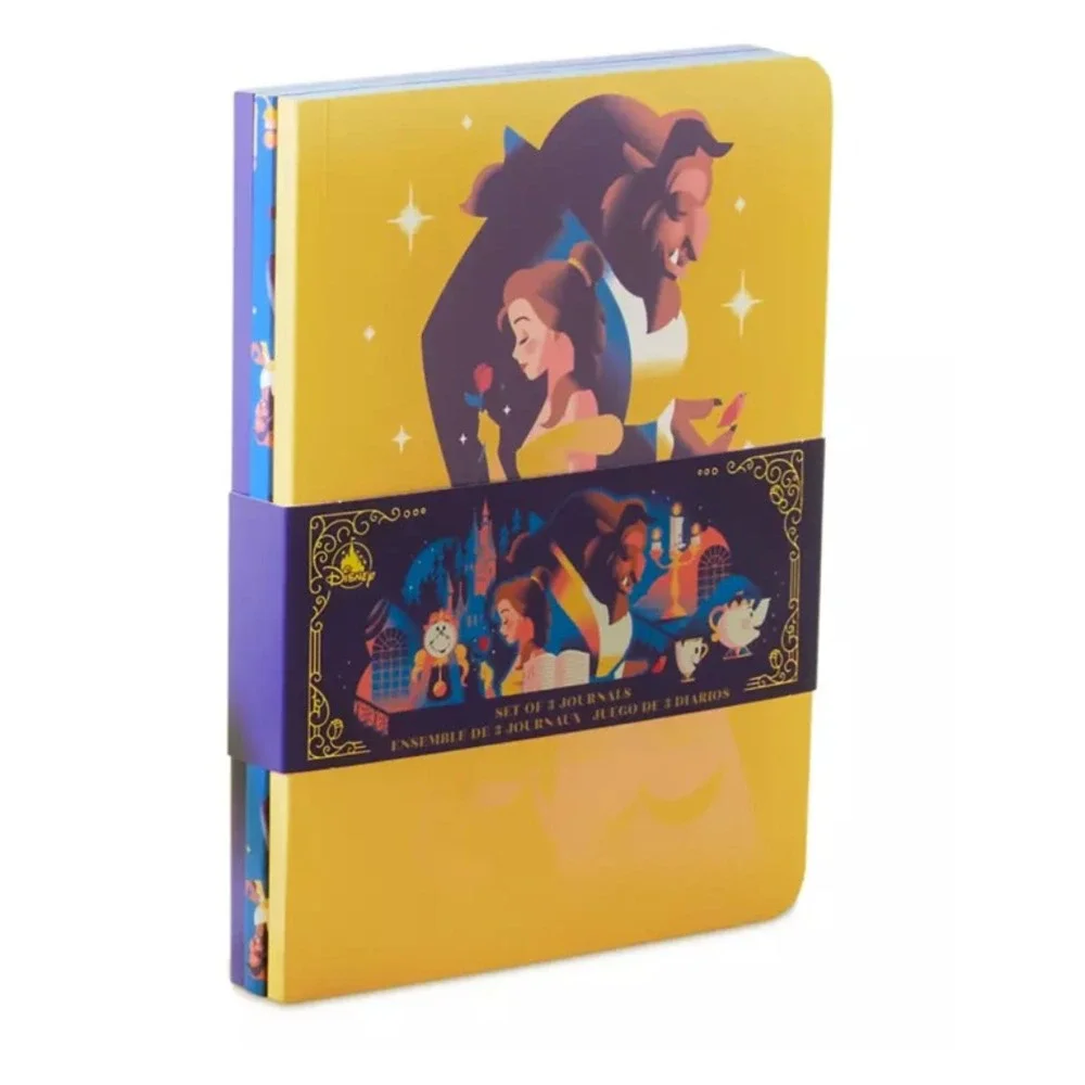 Disney D23 2026 Beauty and the Beast 35th Anniversary Journal Set of 3